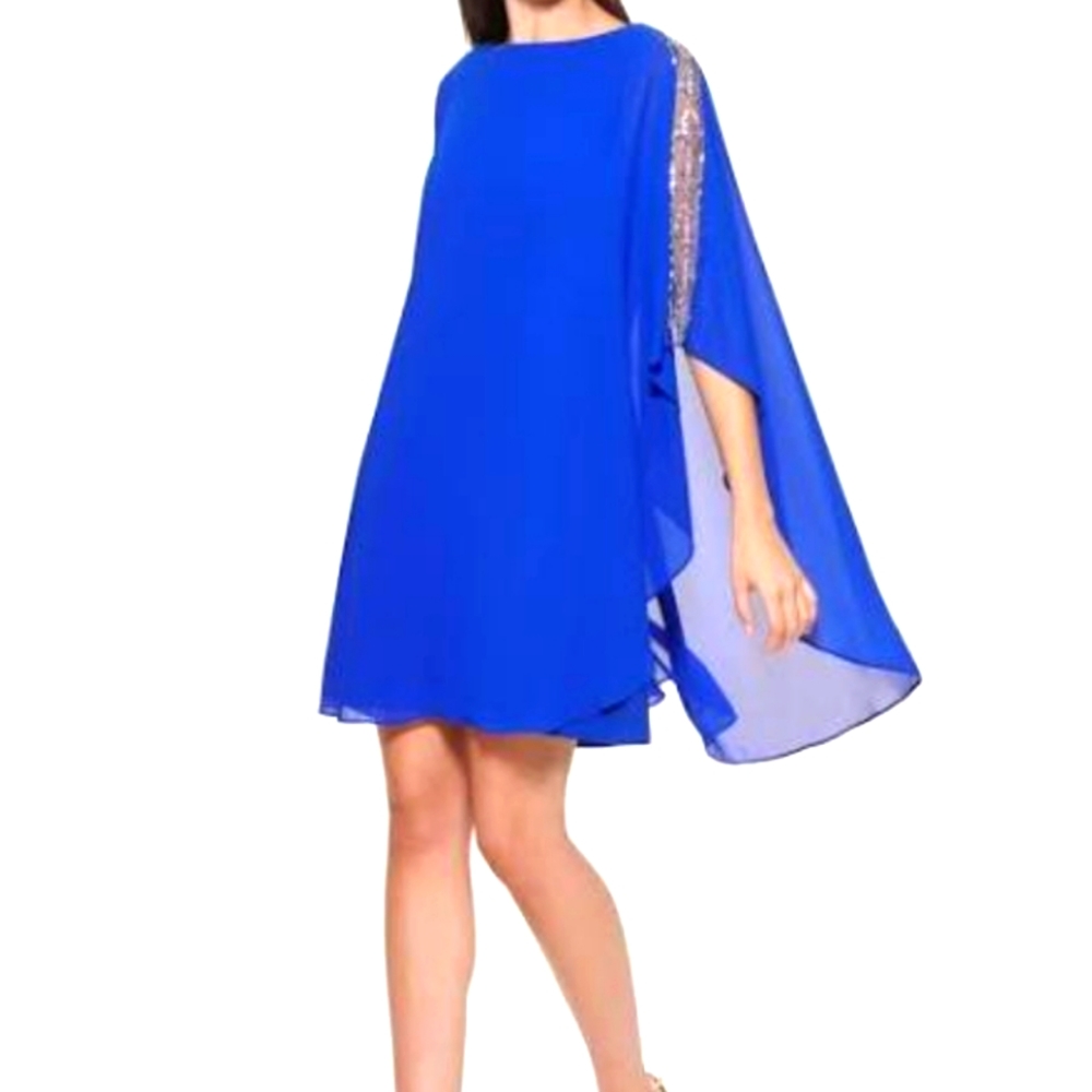 Vince Camuto Chiffon Dress-Colbalt Blue